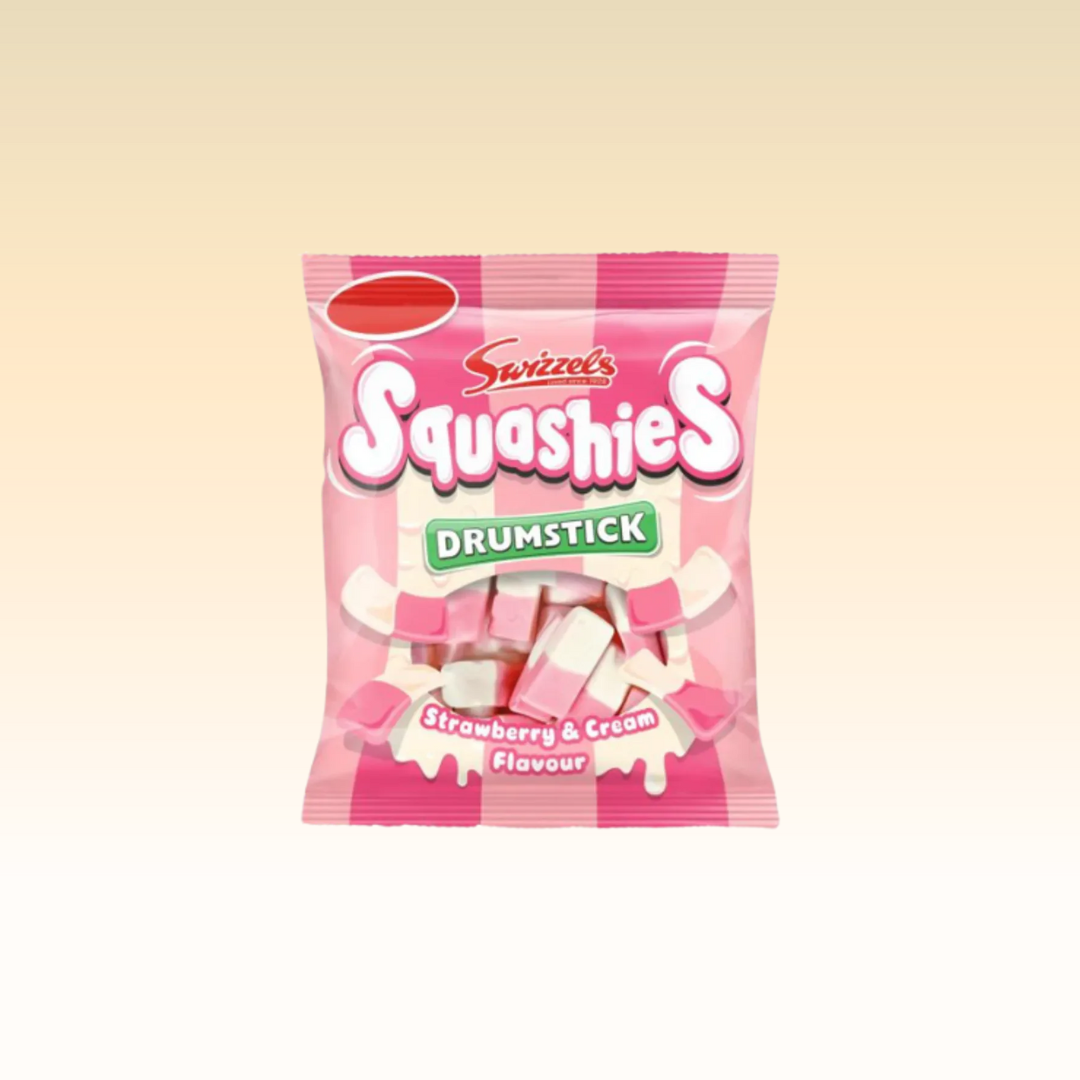 Squashies Drumstick Strawberry & Cream Flavour - 120g
