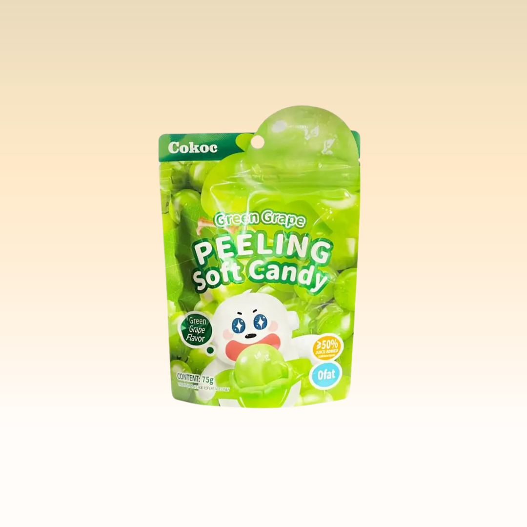 Peeling Soft Candy Green Grape - 75g (COKOC)
