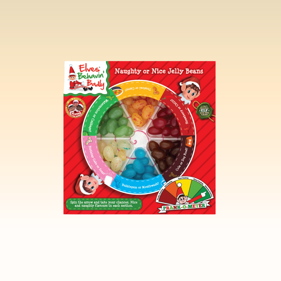 Elves Behavin` Badly Naughty or Nice Jelly Bean Game - 100g