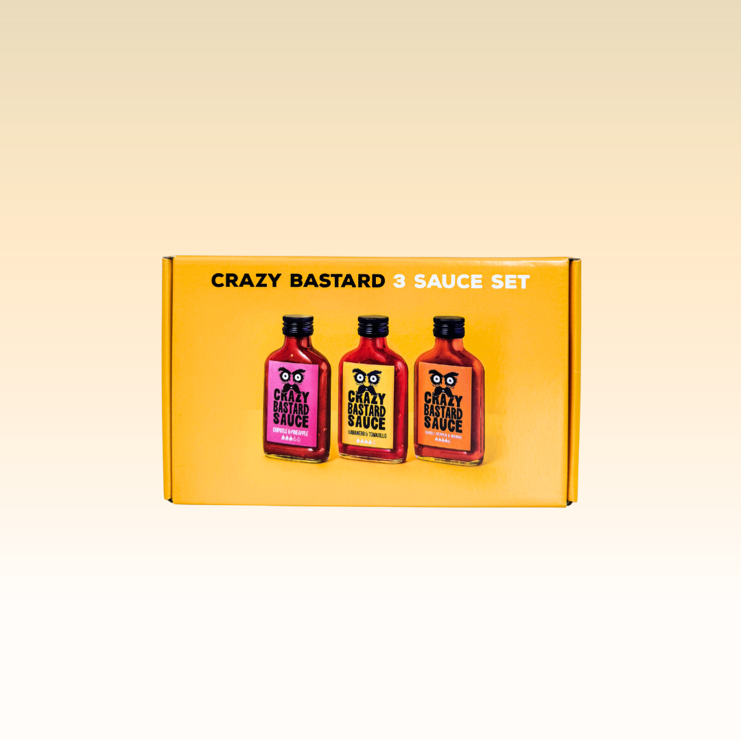 Crazy Bastard Hot Sauce - 3er Set (Bestseller)