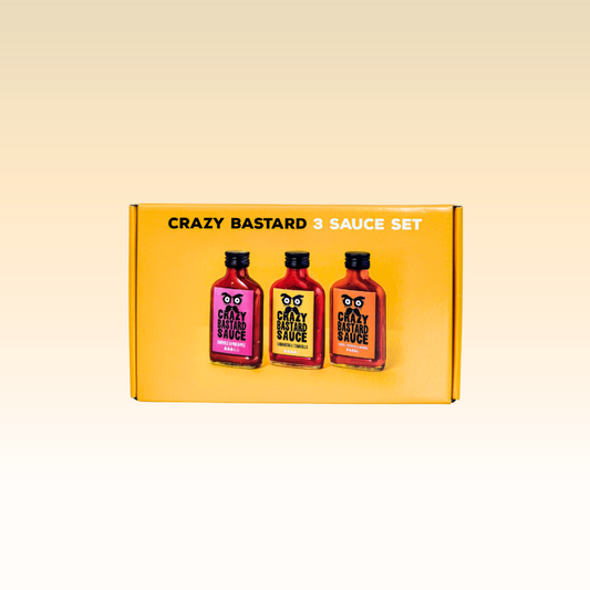 Crazy Bastard Hot Sauce - 3er Set (Bestseller)