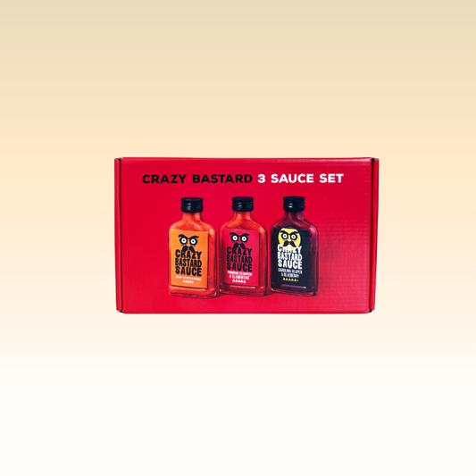 Crazy Bastard Hot Sauce - 3er Set (Hottest)