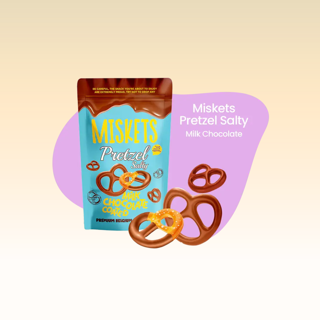 Miskets Milk Chocolate Covered Salty Pretzel - 80g