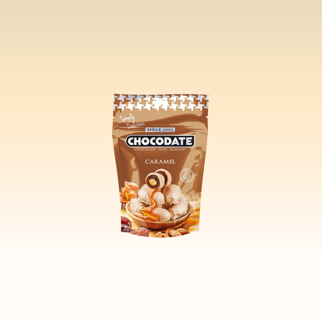 Chocodate Dadler Caramel White Chocolate with almond - 90g