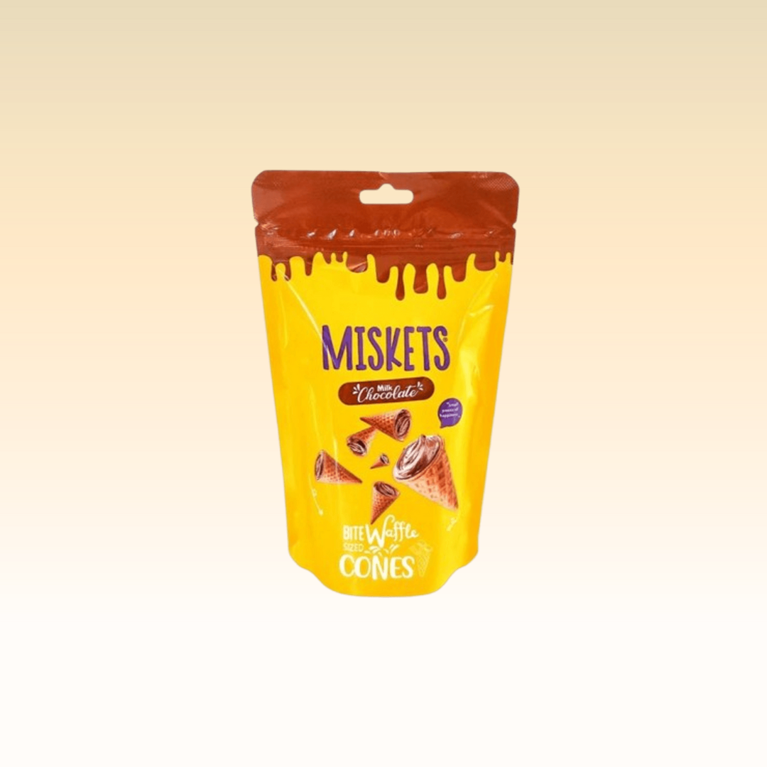Miskets Milk Chocolate Waffle Cones - 72g
