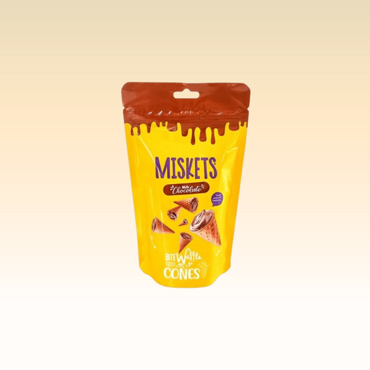 Miskets Milk Chocolate Waffle Cones - 72g